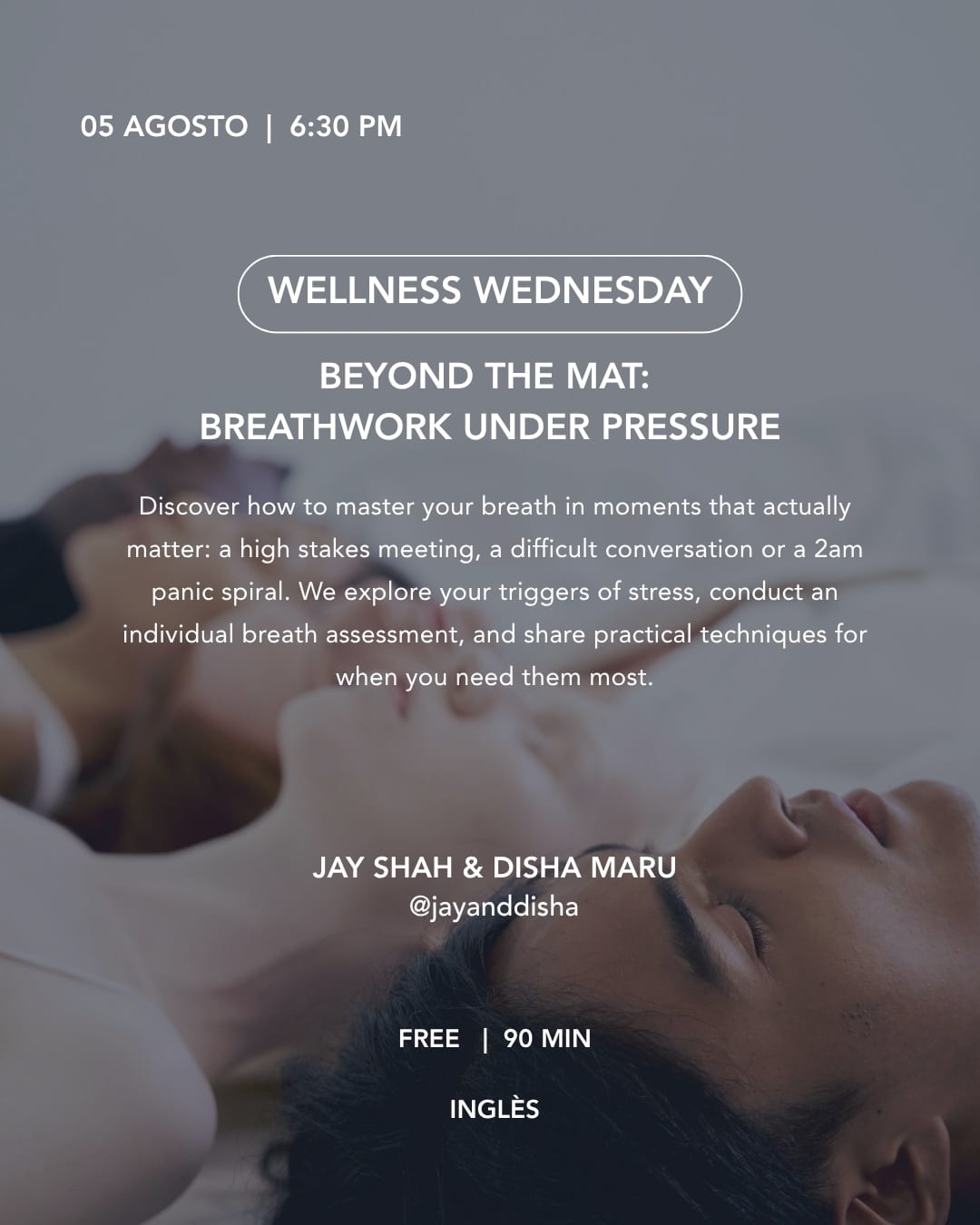 Koti Condesa August 5 2026 Beyond the Mat Breathwork Under Pressure event flyer
