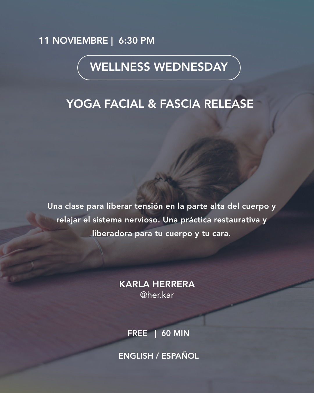 Koti Condesa November 11 2026 Yoga Facial & Fascia Release event flyer