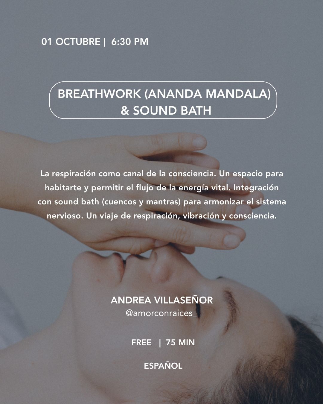 Koti Condesa October 1 2026 Breathwork and Sound Bath event flyer