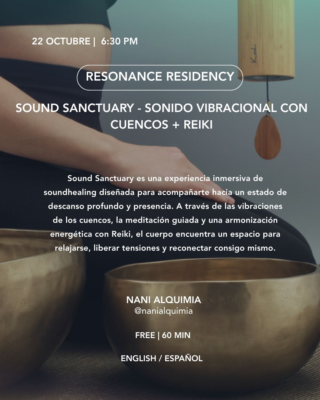 Koti Condesa October 22 2026 Sound Sanctuary event flyer