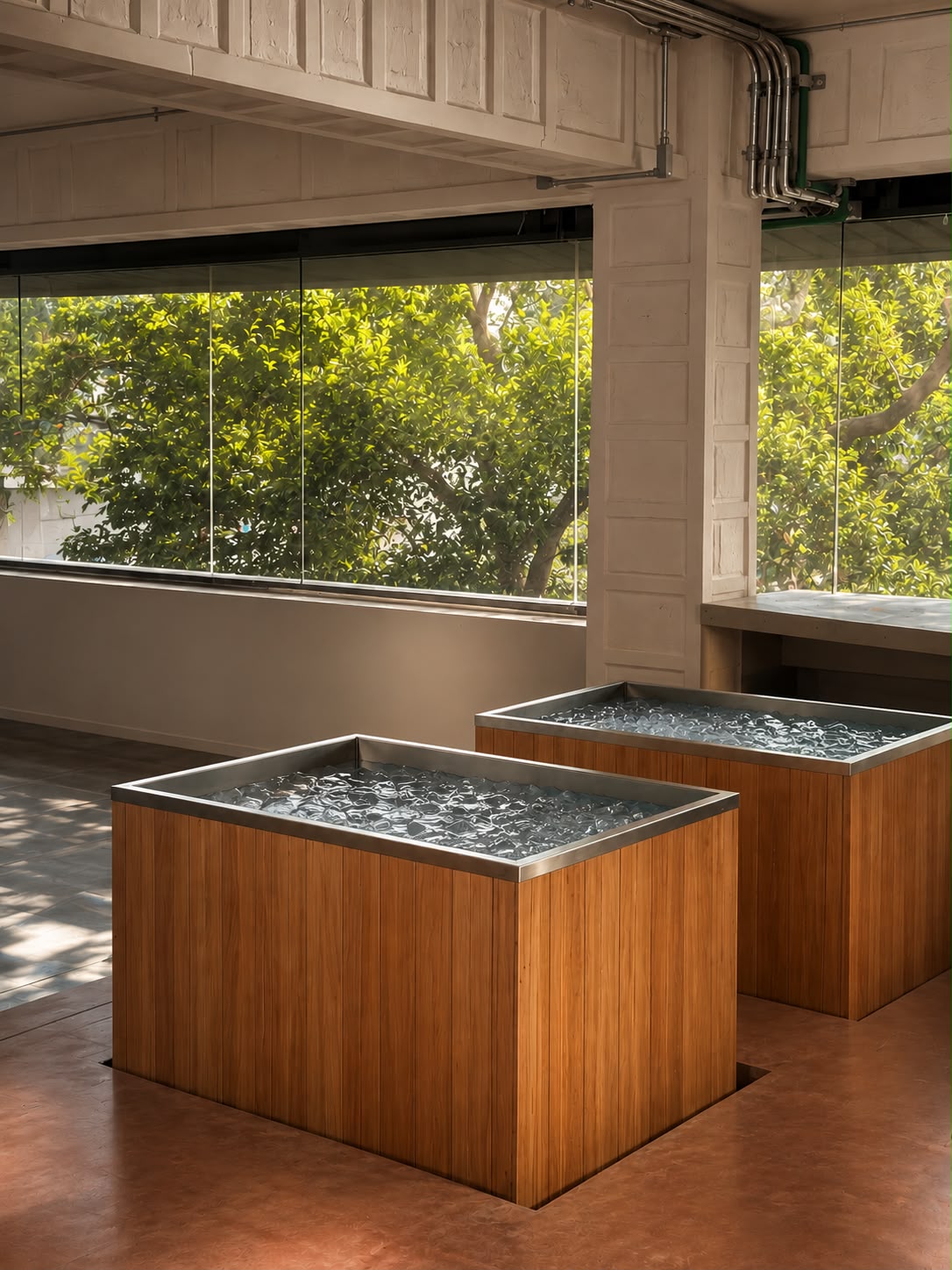 Koti Polanco cold plunge tubs render